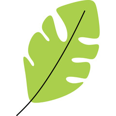 Abstract Summer Leaf