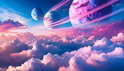 구름 우주 행성 하늘