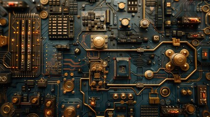 Fototapeta premium Technology Network Background, Generative AI 