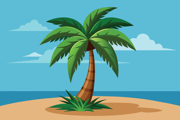 Fototapeta na wymiar palm tree vector illustrati eps.eps