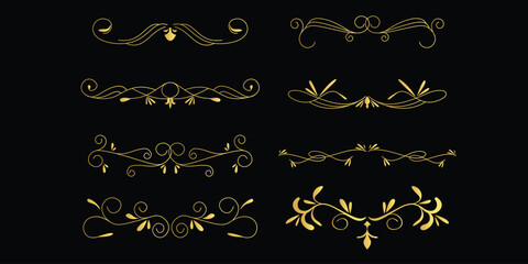 golden luxury frame concept, golden luxury frame vector design, golden realistic luxury frame collection.