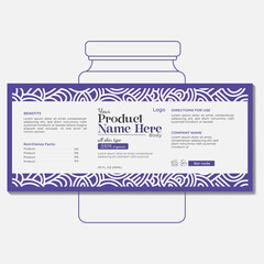 Vector product packaging label template. Modern and creative luxury product label design template.