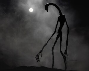 A humanoid creature with elongated limbs.