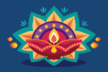 Diwali Vector Design.