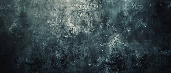 Moody dark grunge background with a rich texture of scratches and splatters in dark gray, embodying a gritty aesthetic. - obrazy, fototapety, plakaty