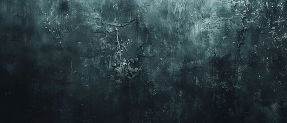 Moody dark grunge background with a rich texture of scratches and splatters in dark gray, embodying a gritty aesthetic. - obrazy, fototapety, plakaty