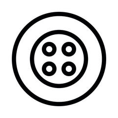 vector clothes button icon on white background