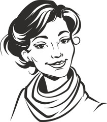 Portraits of Strength Vector Illustrations of Empowered Women