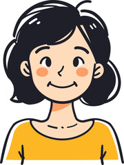 Illustrated Icons of Female Empowerment Vibrant Vector Artwork