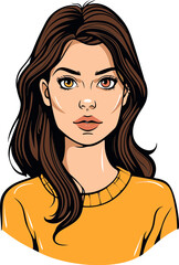 Vector Graphics Spotlighting Women Strength and Resilience