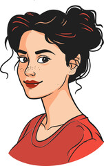 Celebrating Femininity Vibrant Vector Illustrations of Confident Women