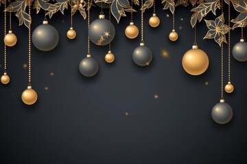 christmas ornament on dark background