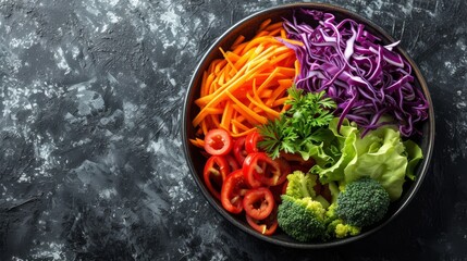  broccoli, carrots, cabbage, and red cabbage - obrazy, fototapety, plakaty