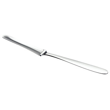 Classic silver butter knife, isolated on transparent background Transparent Background Images 