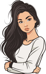 Vector Graphics Spotlighting Women Strength and Resilience