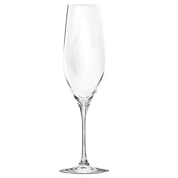 Elegant crystal champagne flute, isolated on transparent background Transparent Background Images 
