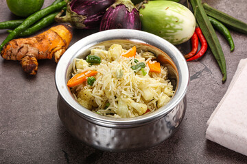 Indian vegetarian pilao basmati rice