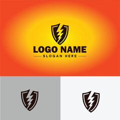 Shield logo vector art Protect shield security icon Company logo template