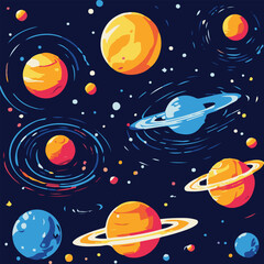 space vector illustration