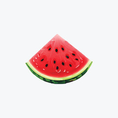 slice of watermelon vector