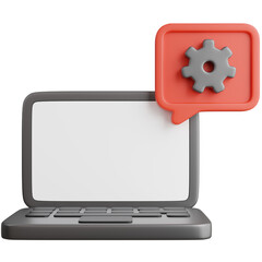 3d render of laptop configuration.