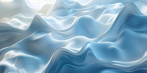Abstract blue background wave or veil texture, Abstract Blue and White Waves Background
