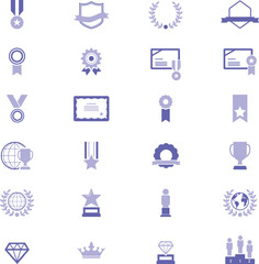 Award and Honor Icon set	