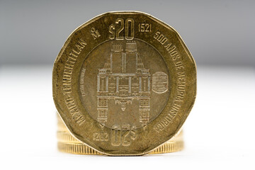 Moneda de 20 pesos 2021 México 