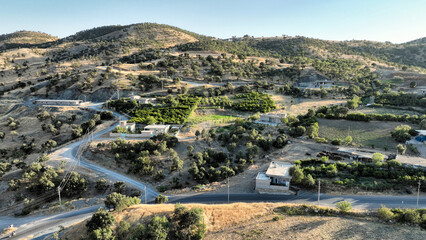 Aerial View of Beautiful Landscape and Hills at Kurdistan, Iraq. August 3rd, 2023