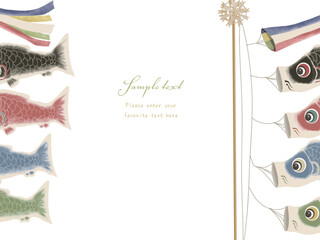 こいのぼりのポストカード