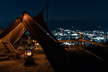 夜景が見れるキャンプ場
