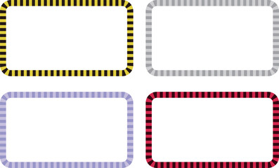 ストライプフレーム　シンプル	