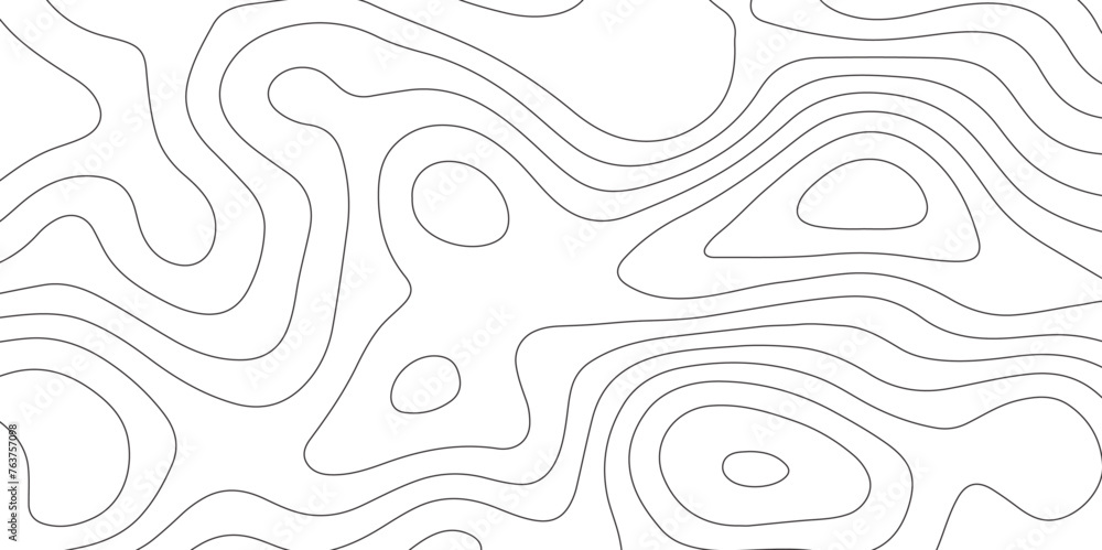 Poster abstract design seamless pattern with line topographic map. geographic mountain relief. retro topogr