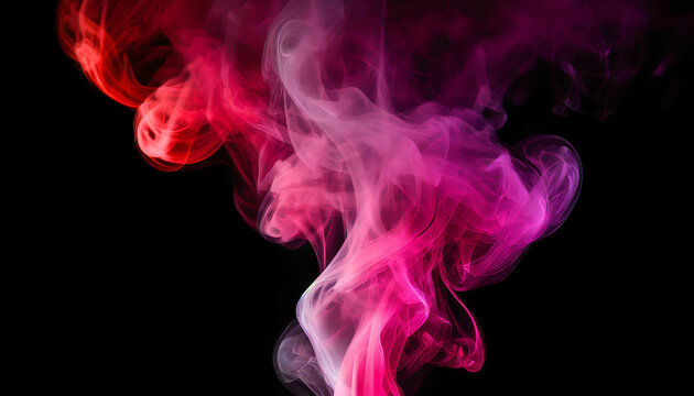 pink and red colored smoke on black area stylish seamless abstract