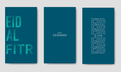Eid Al Fitr Mubarak Template Bundle