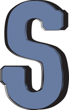Cursive alphabet letter S