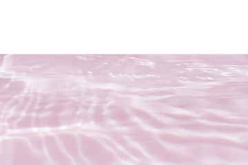 Purple water bubbles on the surface ripples. Defocus blurred transparent pink colored clear calm water surface texture with splash and bubbles. Water waves with shining pattern texture background