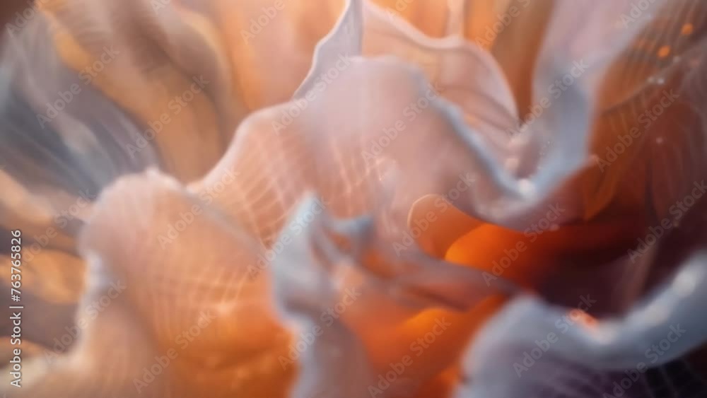 Poster a closeup of a delicate flower petal its surface covered in tiny dots and lines that resemble sound 