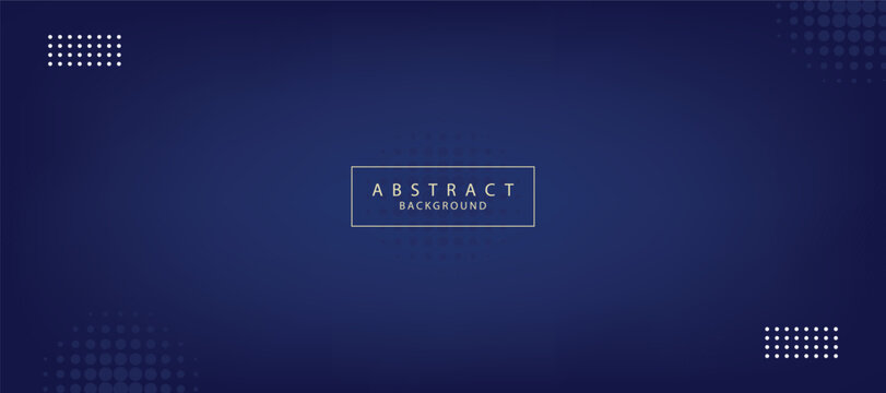 Blue banner template. Abstract vector illustration of business webinar horizontal banner template design.