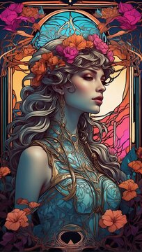 fantasy goddess illustration