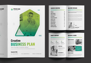 Creative Business Plan Brochure - obrazy, fototapety, plakaty