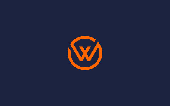 letter sw with circle logo icon design vector design template inspiration