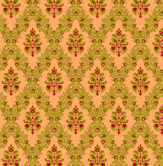 Allover pattern seamless floral pattern new digital print textile design