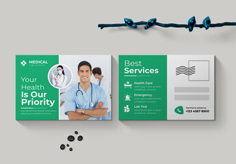 Medical Post Card Template