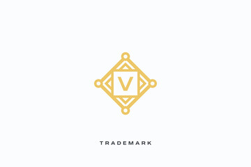 v letter vector trademark brand logo