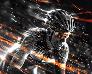 Cybernetic Cyclist in High-Speed Motion