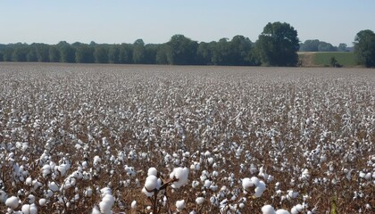 A cotton field near Snow Hill - obrazy, fototapety, plakaty