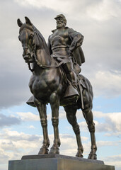 Thomas Jonathan "Stonewall" Jackson Statue at Manassas National Battlefield Park located in Prince William County, Virginia