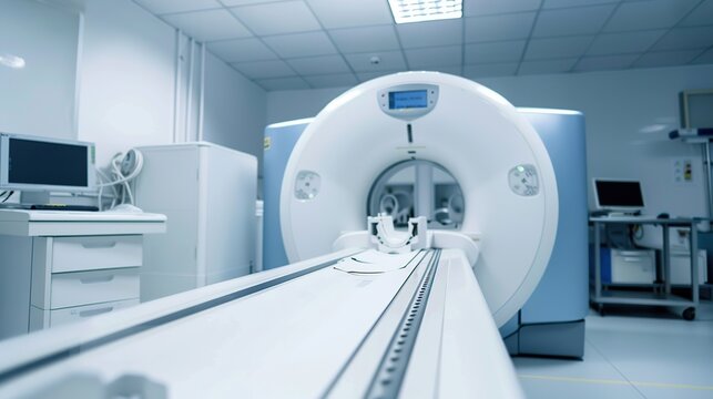 Advanced scanning machine in hospital laboratory for patients undergoing surgery