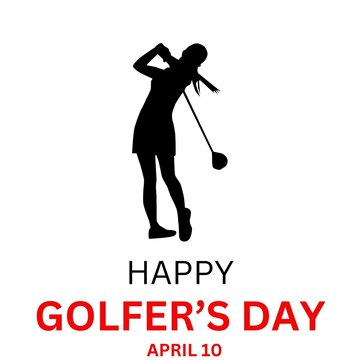 World Golfer's Day Vector Illustration. Suitable for greeting card poster and banner. April 10